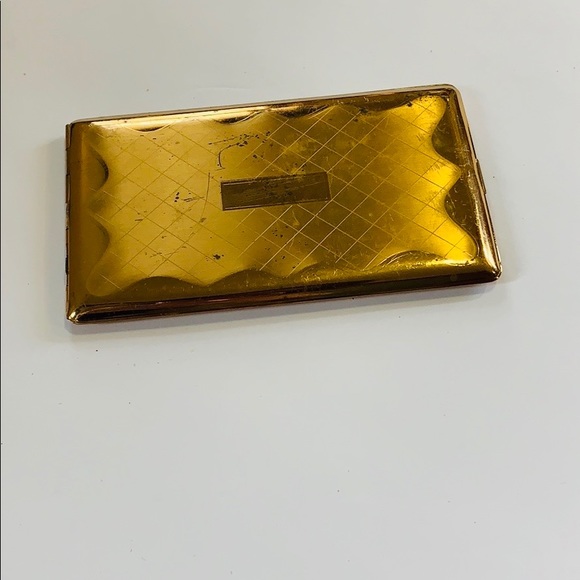 Elgin American Accessories - Elgin American | Vintage Gold Tone Cigarette Case Snap Open Close Holder Smoker